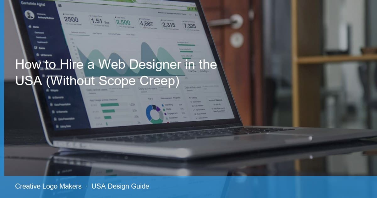 How to Hire a Web Designer in the USA (Without Scope Creep) — USA design guide cover image