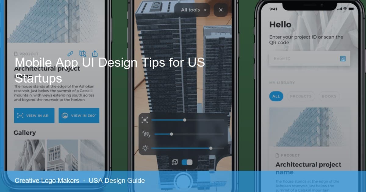 Mobile App UI Design Tips for US Startups — USA design guide cover image